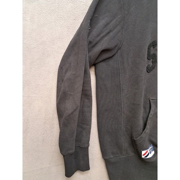 Superdry Mens Large Black Long Sleeve Pullover Hoodie Sweatshirt - Picture 5 of 12